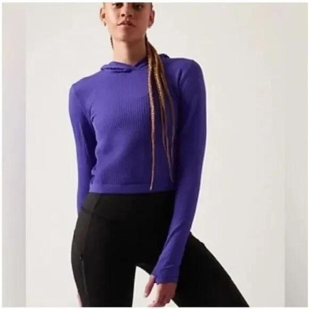 Athleta Flurry Seamless Jacket Vibrant Purple Size XL